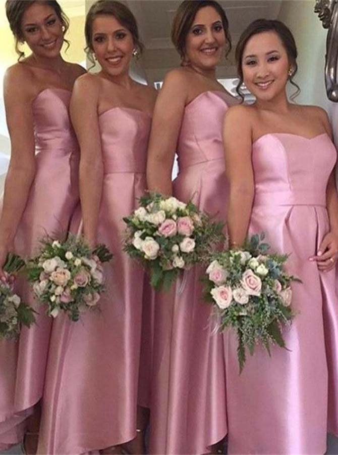 Pink Bridesmaid Dress,Taffeta ...